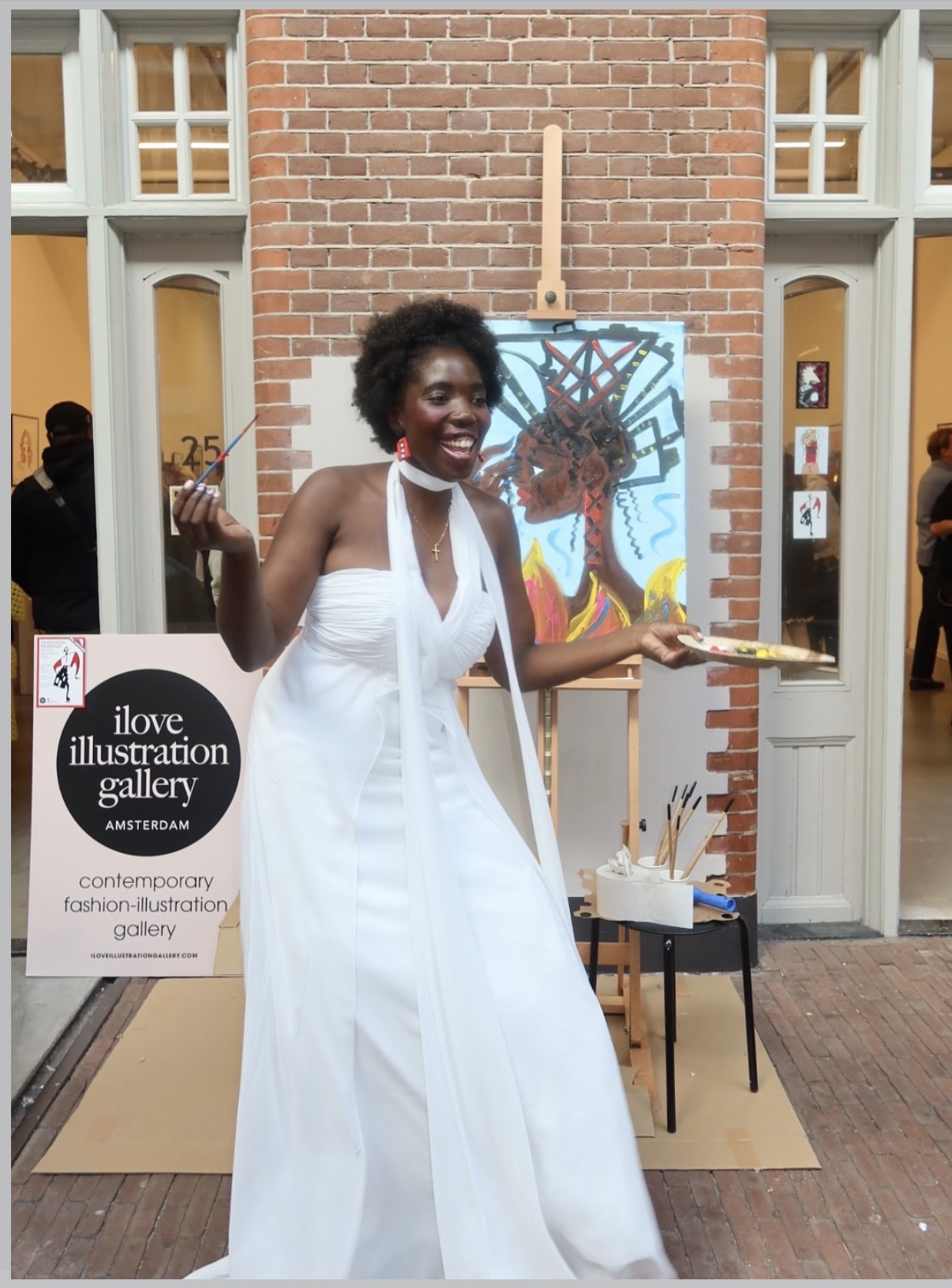 Live painting at I Love Illustration Gallery