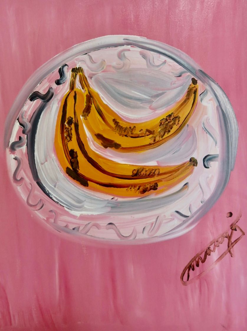 Oegaboega. acrylic on canvas painting (60 × 80 cm) by Amsterdam artist Michelle Amo