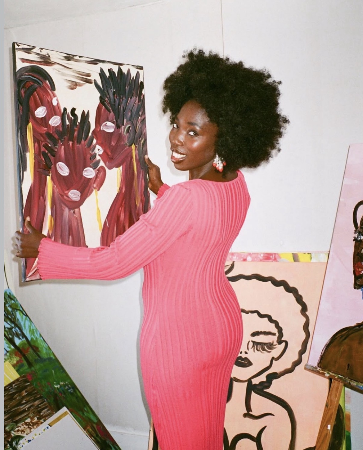 Michelle Amo in her studio